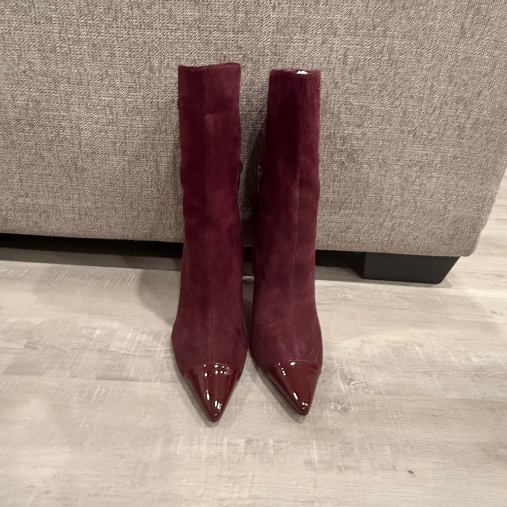 Nine West Burgundy Suede Boots